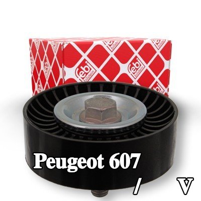 FEBI BILSTEIN بكرة الانحراف/التوجيه, V-ribbed belt Outer Diameter: 78mm, مع برغي — 2010 Peugeot 607