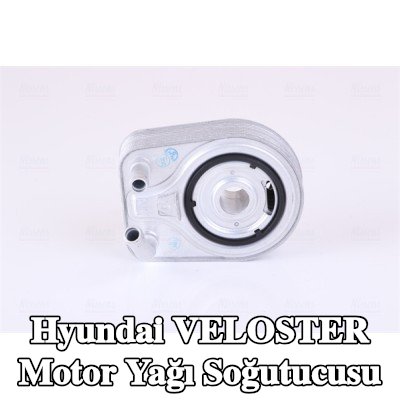 NISSENS Conta/sızdırmazlık elemanları ile motor yağı soğutucusu, filtre olmadan — Hyundai Veloster