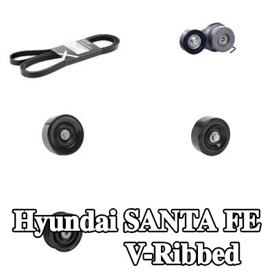 RIDEX مجموعة أحزمة V-Ribbed — Hyundai Santa Fe