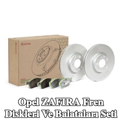 BREMBO İçten havalandırmalı fren diskleri ve balataları seti, gıcırtı önleyici plaka ile, cıvata/vida ile — Opel Zafira