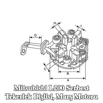 HC-Cargo Serbest Tekerlek Dişlisi, marş motoru — Mitsubishi L200