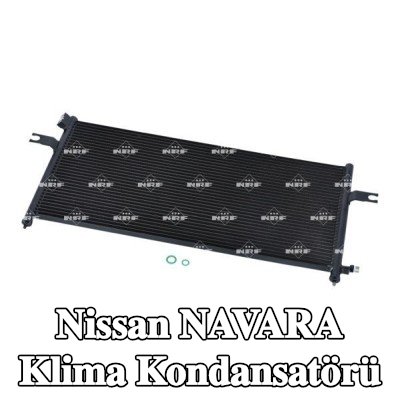 NRF Klima kondansatörü EASY FIT, conta halkası ile, azot dolgulu — 2000 Nissan Navara