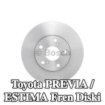 BOSCH Fren diski Dış Çap: 275mm, Havalandırmalı, Yağlanmış — Toyota Previa / Estima