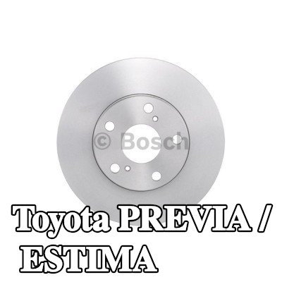 BOSCH القطر الخارجي لقرص المكابح: 275mm, مُهوى, مشحم — Toyota Previa / Estima