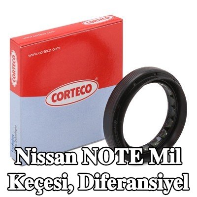 CORTECO Mil Contası, diferansiyel Ön Aks, Sol, Çıkış — Nissan Note