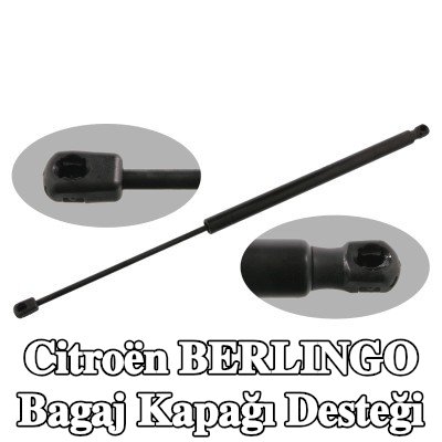 FEBI BILSTEIN Bagaj kapağı amortisörü (Her iki taraf), 622mm — Citroën Berlingo