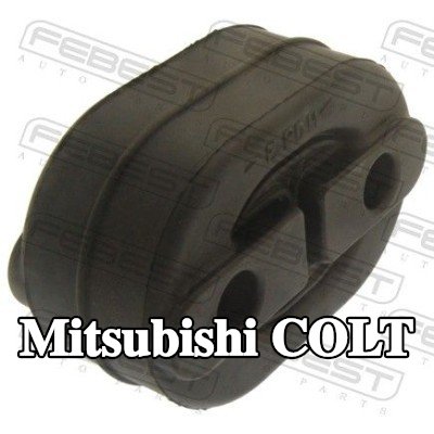 FEBEST مخمد مطاطي, كاتم الصوت الأمامي الأيمن — 2002 Mitsubishi Colt