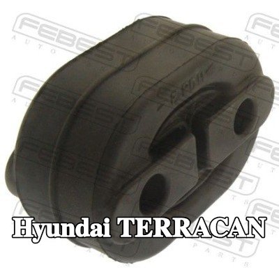 FEBEST مخمد مطاطي, كاتم الصوت الأمامي الأيمن — Hyundai Terracan