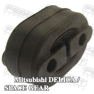 FEBEST مخمد مطاطي, كاتم الصوت الأمامي الأيمن — Mitsubishi Delica / Space Gear