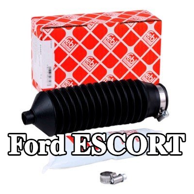 FEBI BILSTEIN طقم غطاء حامل التوجيه المحور الأمامي الأيسر, مع شحم — Ford Escort