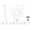 BOSCH Fren diski Dış Çap: 260mm, düz, Kaplamalı — Mitsubishi Carisma (4)