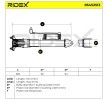 RIDEX ممتص صدمات المحور الخلفي, ضغط الغاز, دعامة نظام التعليق — Mercedes-Benz R-Class (8)