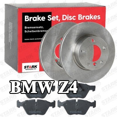 STARK مجموعة أقراص الفرامل والوسادات للمحور الأمامي, Ø: 300mm, مُهوى — BMW Z4