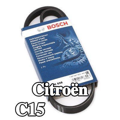 BOSCH حزام سيربنتين 698mm, Number of ribs: 4 — 2000 Citroën C15