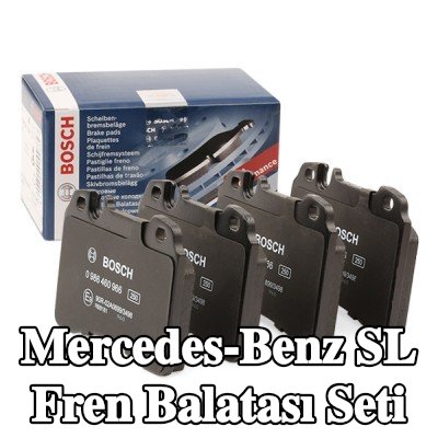 BOSCH Fren balatası seti 17, 5mm, gıcırtı önleyici plaka ile — 2000 Mercedes-Benz Sl