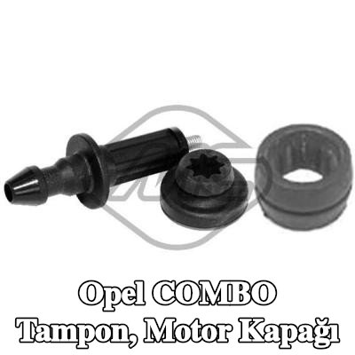 Metalcaucho Tampon, motor kapağı — Opel Combo