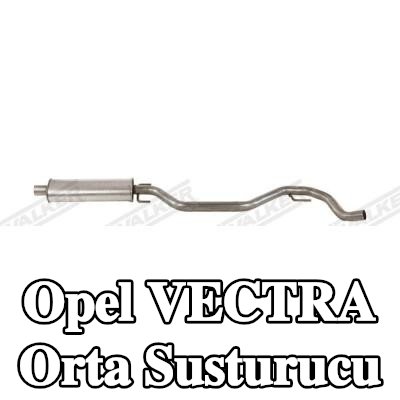 WALKER Orta susturucu 1900mm, montaj parçaları olmadan — Opel Vectra