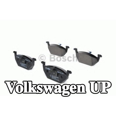 BOSCH مجموعة وسادات الفرامل 18, 7mm, مع مشبك مكبس — Volkswagen Up
