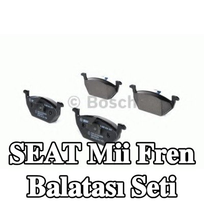 BOSCH Fren balatası seti 18, 7mm, piston klipsli — SEAT Mii