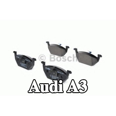 BOSCH مجموعة وسادات الفرامل 18, 7mm, مع مشبك مكبس — 2002 Audi A3