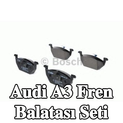 BOSCH Fren balatası seti 18, 7mm, piston klipsli — 2002 Audi A3