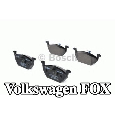 BOSCH مجموعة وسادات الفرامل 18, 7mm, مع مشبك مكبس — Volkswagen Fox