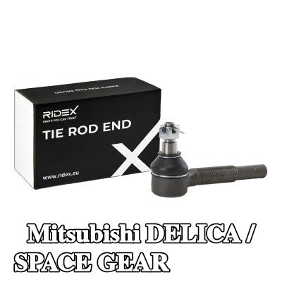 RIDEX طرف قضيب التوجيه للمحور الأمامي الأيسر, 143mm — Mitsubishi Delica / Space Gear