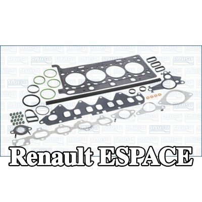AJUSA مجموعة حشيات, رأس الأسطوانة مع حشوة رأس الأسطوانة, مع أختام ساق الصمام, MULTILAYER STEEL — Renault Espace