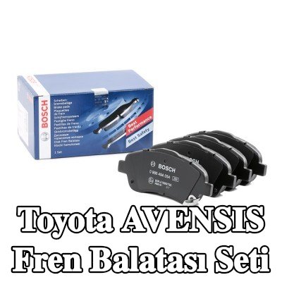 BOSCH Fren balatası seti 18, 7mm, gıcırtı önleyici plaka ile, aksesuarlarla — 2004 Toyota Avensis