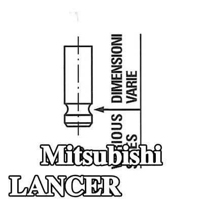 FRECCIA صمام السحب ساق الصمام المطلي بالنيتريد — 2002 Mitsubishi Lancer