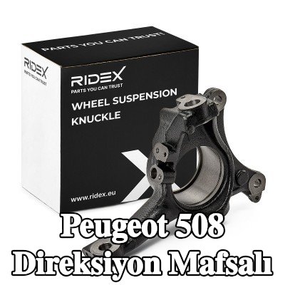 RIDEX Direksiyon mafsalı Sol Ön, tekerlek yatağı olmadan, tekerlek göbeği olmadan — Peugeot 508