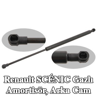 FEBI BILSTEIN Gaz Yayı, arka cam her iki taraf — 2000 Renault Scénic