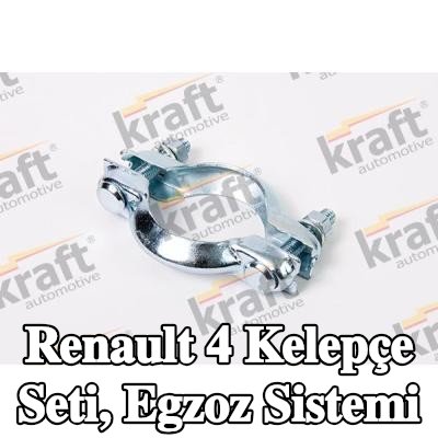KRAFT Kelepçe Seti, egzoz sistemi — 1990 Renault 4
