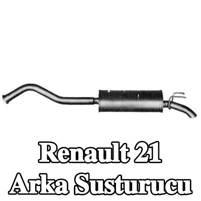 VEGAZ Arka susturucu Arka, 1300mm — Renault 21