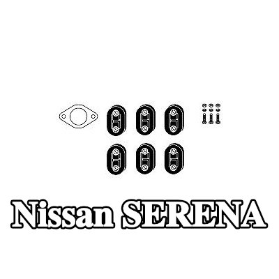 HJS طقم تركيب العادم — Nissan Serena