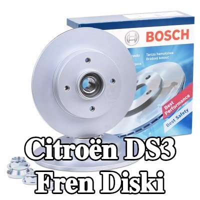 BOSCH Fren diski Dış Çap: 249mm, düz, Kaplamalı, ABS sensör halkalı, tekerlek yatağı ile — Citroën Ds3