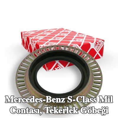 FEBI BILSTEIN Mil contası, tekerlek göbeği Ön Aks Sol, Ön Aks Sağ, ABS sensör halkalı — Mercedes-Benz S-Class