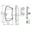 BOSCH Fren balatası seti 18, 6mm, gıcırtı önleyici plaka ile, cıvata/vida ile, montaj kılavuzu ile, aksesuarlarla — 2011 Mercedes-Benz A-Class (4)