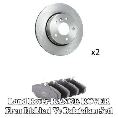 RIDEX Fren diskleri ve balataları seti Ön Aks, Havalandırmalı — 2000 Land Rover Range Rover