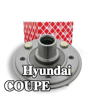 FEBI BILSTEIN محور العجلة المحور الأمامي, مع مسامير العجلة, بدون محمل عجلة — 2002 Hyundai Coupe