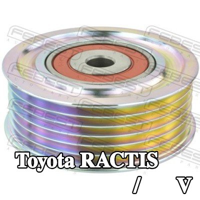 FEBEST بكرة الانحراف/التوجيه, V-ribbed belt Outer Diameter: 74mm — Toyota Ractis