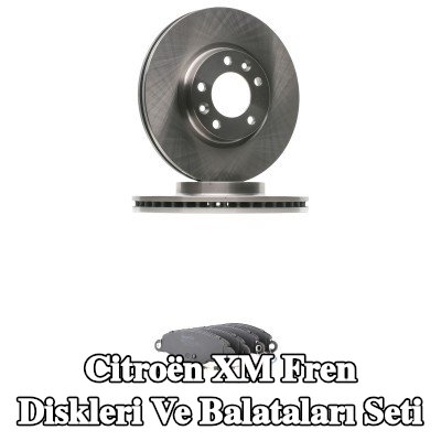 RIDEX Fren diskleri ve balataları seti Ön Aks, içten havalandırmalı — Citroën Xm