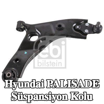 FEBI BILSTEIN Süspansiyon kolu Ön Aks Sağ, Çelik Sac, bilyeli mafsal ile, lastik yastıklı — Hyundai Palisade