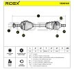 RIDEX Tahrik mili Ön Aks Sol, 592mm — Opel Calibra (6)