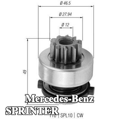 MAGNETI MARELLI الترس الصغير، المُشغّل — 2002 Mercedes-Benz Sprinter