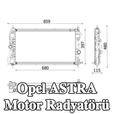 MAHLE Motor radyatörü — 2015 Opel Astra