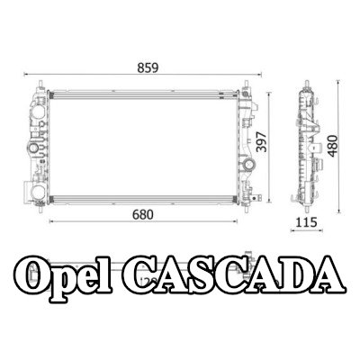 MAHLE مبرد المحرك — 2014 Opel Cascada