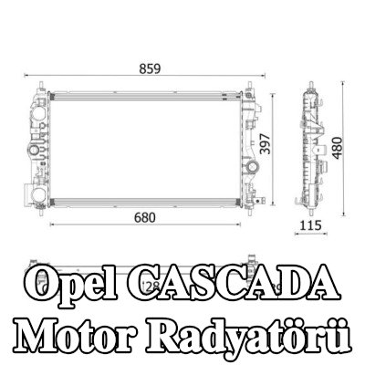 MAHLE Motor radyatörü — 2014 Opel Cascada
