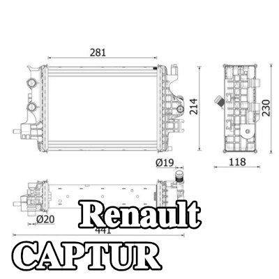 MAHLE مبرد المحرك — Renault Captur