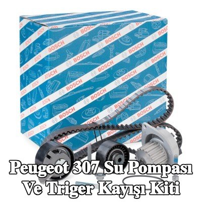 BOSCH Su pompası ve triger kayışı kiti Diş Sayısı: 134, Width: 25, 4mm — Peugeot 307